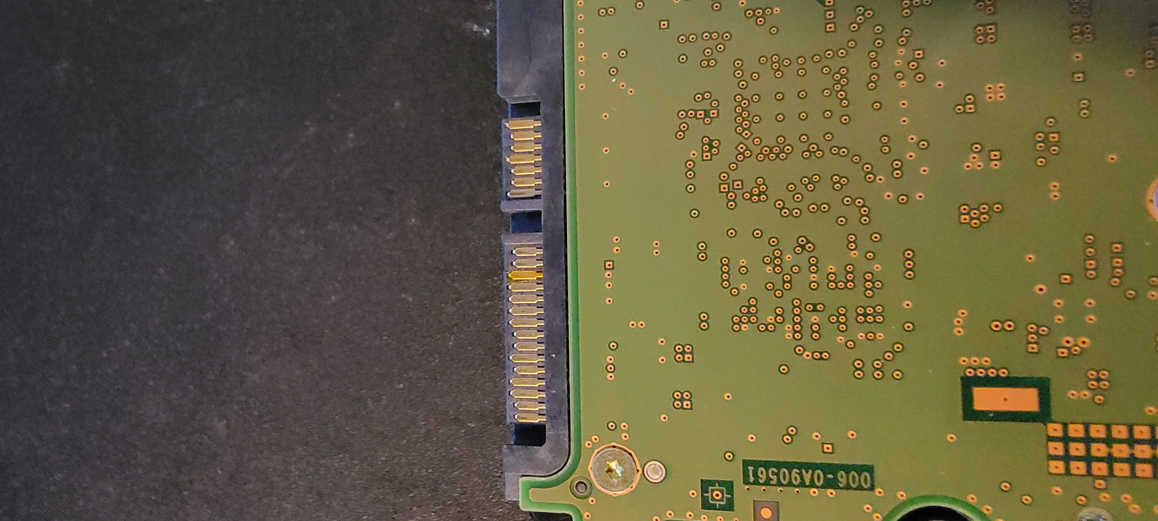HDD with taped over pin